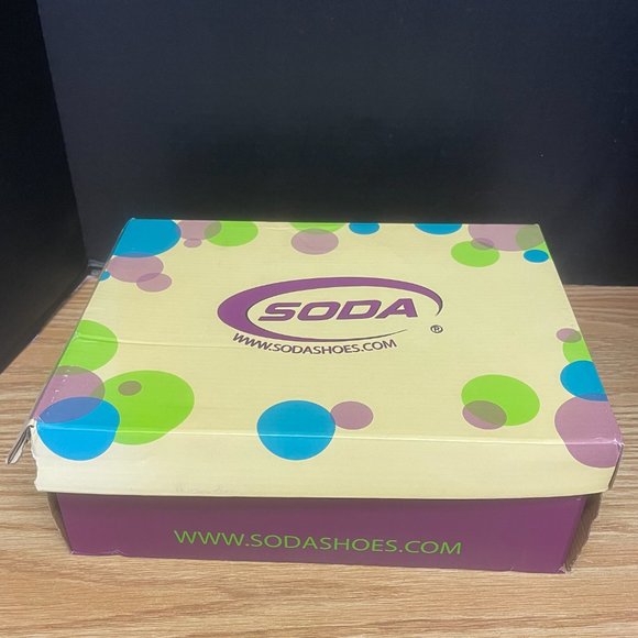 Chunky Loafers Size 6.5 Women's Vintage Y2K Soda Black Heels #3221 - Picture 10 of 12